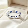 Anel de hip hop europeu e americano com incrustação de cobre e zircônia como pedra principal, anel de moda trendy de alta qualidade para casal