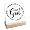 Adornos de Madera para Escritorio Estilo Americano, Artesanías con Patrones Personalizados, Pequeñas Decoraciones de Escritorio para Interiores
