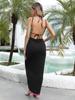 Vestido Cruzado para Mujer Transfronterizo Europeo y Americano para Mujer de Una Pieza Multifuncional Falda de Playa Blusa Bikini de Playa