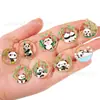 Panda e Bambu Coexistem Harmoniosamente, Acessórios Fofos e Adoráveis, Pingente de Liga DIY, Chaveiro, Corrente para Celular, Enfeite Pendente