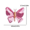 Pegatinas de Tela Bordadas de Mariposa de Dibujos Animados de Venta Caliente Pegatinas de Parche para Sombrero Accesorios de Ropa Animales Coloridos para Niños Ropa DIY en Stock