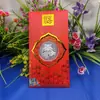 Plata de Ley 999 Año Nuevo Año del Dragón Monedas de Oro Conmemorativas Tocar Sobre Rojo Sobre Rojo Completo Plata Actividad Regalo Sobre Rojo Venta al Por Mayor