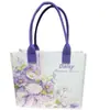 Bolsa de Mano Creativa Estilo Nacional Floral, Bolso de Mano de Fieltro, Bolsa de Fieltro Floral para el Festival del Bote del Dragón, Bolsa de Compras de Gran Capacidad, Regalo Souvenir