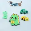 Nuevo Pegatina de Goma Suave de PVC de Dibujos Animados Dinosaurio Imán para Refrigerador de Coche Agujero Hebilla de Zapato Funda de Teléfono Adorno DIY Accesorios