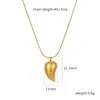 Collar con colgante de acero inoxidable transfronterizo Cadena para suéter de moda europea y americana para mujer 18K Tendencia Joyería Joker al por mayor