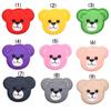 Remendo de pano de cabeça de urso casual, remendo de jaqueta de plumas, bolsa de reparo de calças de desenho animado infantil fofa, decoração de remendo de passar roupa
