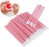Pincel Portátil para Gloss Labial Pincel de Mel Labial Mini Pincel de Maquiagem Pincel de Espuma Limpadora com Cabo Oco Bastão de Pincel Labial Descartável