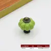 Manija de Cerámica de Calabaza Colorida Estilo Retro Americano para Puerta de Gabinete Armario Cajón Manija de Mueble Latón Antiguo Manija de un Solo Agujero