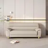 Sofá Modelo Nuevo 2026 con Tejido de Tecnología No Lavable para Apartamentos Pequeños, Sala de Estar, Dormitorio, Fila Recta Doble o Triple Asiento Sofá de Lujo