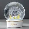 Presente cosmético bola de cristal artesanato de resina personalizado ornamento de mesa marca de luxo criativa globo de neve