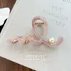 Pinza para el pelo de garra de metal de acetato Wave Moda Elegante Flor Parte trasera de la cabeza Moño Pinza Tiburón Accesorio para el cabello Venta al por mayor