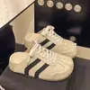 Moda Nueva Primavera/Verano 2026 Estilo Coreano con Cordones Casual Versátil que Aumenta la Altura Suela Suave Punta Cerrada Mules Zapatos Birkenstock