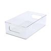 Caja de Almacenamiento Transparente de Escritorio Apilable con Caja de Almacenamiento Gruesa Multifuncional para Artículos Varios, Canasta de Almacenamiento Extra Grande para Tocador