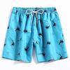 Fábrica de Shorts para Hombre en stock Ventas Comercio Exterior Transfronterizo Tallas Europeas y Americanas con Malla Triangular Estampado Digital Pantalones de Playa