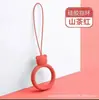 Pingente de Lanyard de Urso para Celular Capa de Celular Desenho Animado Anel de Pendurar Lanyard de Chave Silicone Líquido Portátil Fivela de Anel Durável