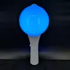 Luz de mano de bola para concierto, accesorios de animación, luz de mano emisora de luz, control remoto, 15 colores, palo de soporte, barra de luz, ventilador de soporte, bola de luz
