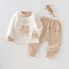 Otoño 2025 Nuevo Pantalones de Dibujos Animados Sin Costuras de PP para Bebé con Entrepierna No Desmontable y Hebilla en el Hombro Set 280g Cómodo Algodón de Terciopelo