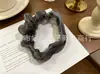 Scrunchies Doces de Malha Colorida Organza Strass Estilo Coreano Elásticos de Cabelo Loja de Joias Fornecedor Fonte Fábrica