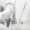 Cepillo giratorio de silicona Jujiajia para taza de lavado de cocina, artefacto para limpiar manchas de té, cepillo para taza de agua con mango largo para el hogar