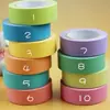 Cinta Washi Colorida, Adhesivo Bajo, Desgarrable, Escribible, 10 Colores, Sin Rastro, Adhesivo Alto, Cinta Hecha a Mano