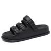 Chinelos de Verão Masculinos, Sandálias da Moda com Fivela Torre e Sola Grossa, Sapatos Esportivos de Praia Masculinos de Uso Duplo para Dirigir ao Ar Livre