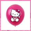 Decoraciones para Fiesta Temática de Hello Kitty Suministros Atuendo de Escena Globos de Látex de 12 pulgadas Hello Kitty