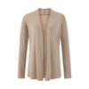 Camisa de Aire Acondicionado de Protección Solar Tencel Estilo Perezoso 2025 Verano Nueva Moda Look Adelgazante Holgado Cárdigan Casual de Largo Medio para Mujer