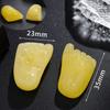 Resina de alta calidad sintética forma geométrica tallado de cinturón imitación cera de abeja DIY colgante con agujero pasante accesorios de colgante