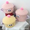 Monstruo Pequeño Peluche Contenedor de Almacenamiento para Juguetes Infantiles Cubo de Juguete de Tela de Dibujos Animados con Tapa Organizador Cilíndrico Herramienta Mágica