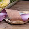 Fita Coreana de Lado Único com Trama Dourada Acessórios de Cabelo Material DIY Embalagem Acessórios para Vestuário Cor Sólida Brilhante Fita Cebola