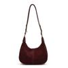 Bolsa de design de nicho feminina outono e inverno novo estilo bolsa de bolinho feminina retrô grande capacidade bolsa de ombro axila