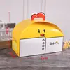 Caixa de Embalagem Espessa Portátil para Bolo, Caixa de Embalagem para Levar Doces Estilo Ocidental do Mestre Jim, Caixa de Embalagem para Bolo da Lua Nevada