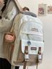 Mochila feminina ins simples versátil estilo coreano nicho mochila estudante do ensino fundamental menina mochila de grande capacidade