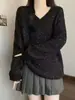 Suéter de lentejuelas estrelladas estilo otoño e invierno transfronterizo, estilo holgado y perezoso, top de punto suave de mohair cálido y elegante para mujer