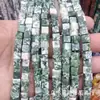 6x6mm Cuadrado Piedra Natural Piedra Imperial Cuarzo Rosa Ágata Cuentas Cuadradas Sueltas Accesorios para Manualidades Venta al por Mayor