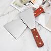 Pala para Barbacoa de Plancha de Hierro Acero Inoxidable Pala para Cocinar Resistente a Altas Temperaturas Pala para Bistec Pala para Pizza Chinoiserie Mano Anti-Escaldante Pala para Pastel