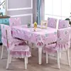 Venta al por mayor de fábrica juego de mesa de comedor y sillas mantel para mesa de comedor cojín para silla cojín grueso para silla tela de algodón se puede usar para el pelo