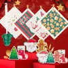 Venta Caliente Transfronteriza Esponja de Cocina con Estampado de Dibujos Animados para Lavar Platos Esponja Navideña para Lavar Ollas Esponja Rascadora