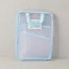 Bolsa para Archivos Cuadrada de Gran Capacidad con Cremallera, Bolsa de Mano de Malla Transparente para Información de Estudiantes, Bolsa de Almacenamiento para Clasificación de Exámenes