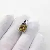 Ornamentos DIY de Lâmina Zaki de Duas Cores, Cabeça de Buda de Três Vias, Estilo Étnico Tibetano, Forma de Gota d'Água Integrada, Buda Sem Forma, Ornamentos de Três Vias