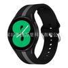 Correa de Silicona Rayada de Dos Colores Adecuada para Samsung Watch4 Correa Galaxywatch4Classic de 20 mm