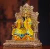 Silla de Dragón de Resina Estatua del Dios Dragón con Pintura de Cobre, Estatua de Buda Rey Dragón Guangji para Uso Doméstico, Salón Budista, Decoración de Salón Ancestral, Venta al por Mayor