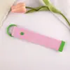 Chaveiro Colorido Macaron Estilo Ins Coreano de 32mm com Fita, Tira de Lona Bordada, Tira Trançada e Porta-DIY