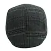 Gorra retro para hombre, boina a cuadros de otoño e invierno, gorra coreana de mediana edad, gorra progresiva informal Joker, venta al por mayor