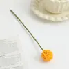5 flores artificiales doradas tipo bola para decoración de mesa en casa, dientes de león falsos y frutos de castaño para decoración de bodas y accesorios de fotografía