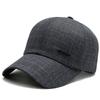 Sombrero para hombres de mediana edad y ancianos, gorra con visera para primavera y otoño, sombrero de tela versátil para ancianos, gorra de béisbol para abuelo, delgada, para papá de mediana edad
