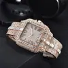 Reloj de cuarzo de alta calidad para hombre y mujer, de acero, casual, con diamantes completos NIRICHA, venta caliente 2025, venta al por mayor de fabricante y dropshipping
