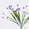 Fruta de Amante Artificial de 5 Pétalas Eucalipto Grama da Primavera Chá Violeta Camélia Glória da Manhã Lavanda Plástico Flor Falsa Flor Decorativa