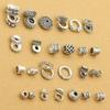 Xizang separadores de plata accesorios retro glotón con cuentas diy joyería hecha a mano pulsera pulsera accesorios collar junta de plata tailandesa