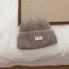 Gorro de Lana Tejida para Mujer en Otoño e Invierno, Gorro Frío para Circunferencia de Cabeza Grande, Versátil Adelgazante de Rostro, Gorro Frío Cálido Protector de Orejas, Gorro para Cubrir la Cabeza
